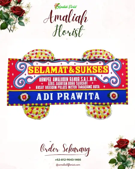 Papan Bunga Ucapan Selamat Lundo
